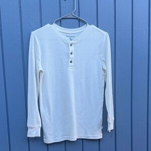 Tommy Bahama Cream Long-Sleeve Henley Tee